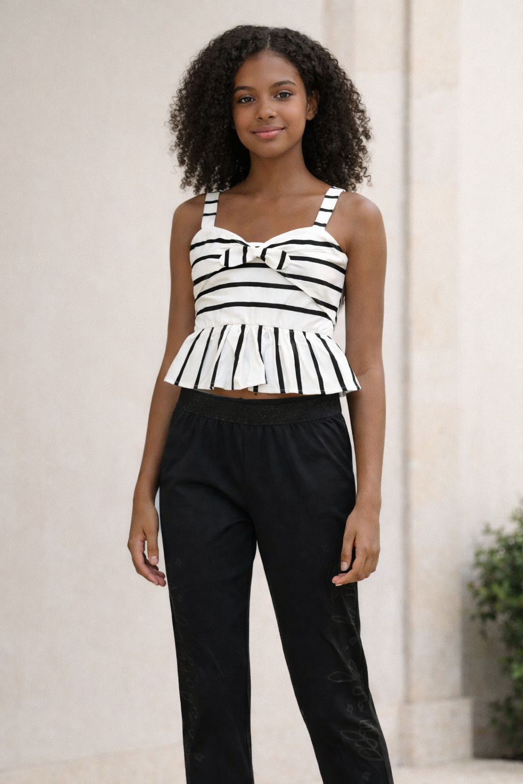 Ensemble fille ado noir & blanc – 16 ans