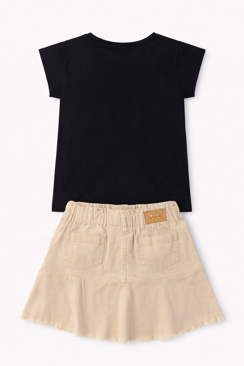 Ensemble fille noir & beige – 8 ans – Image 3