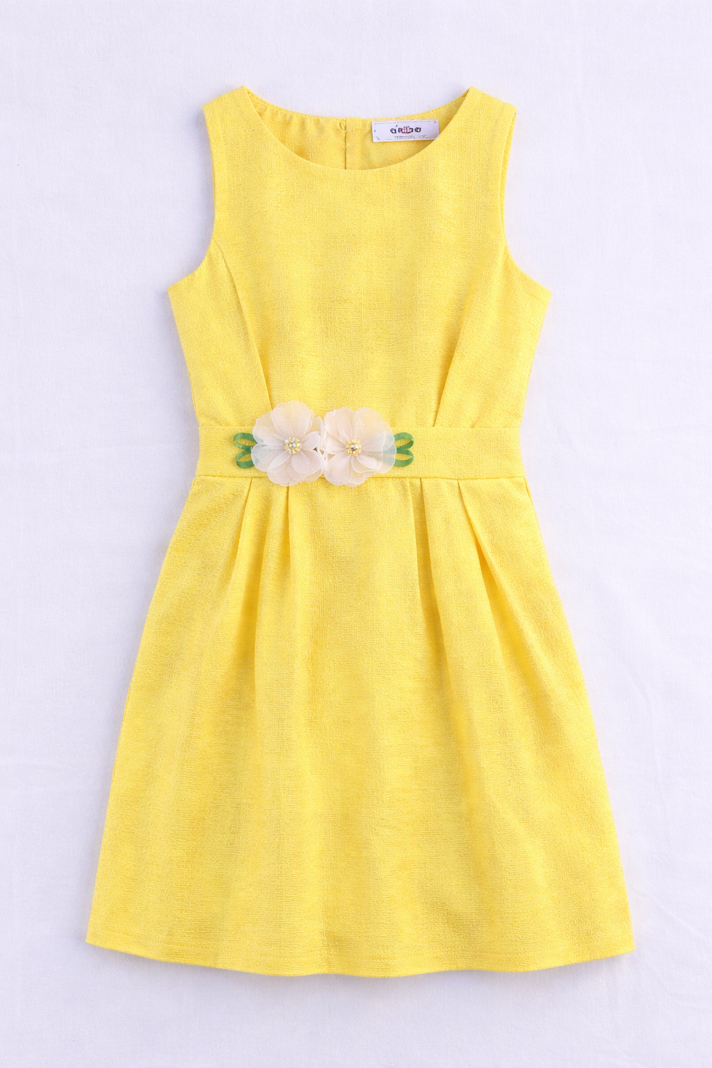 Robe fille jaune élégante – 6 ans – Image 2